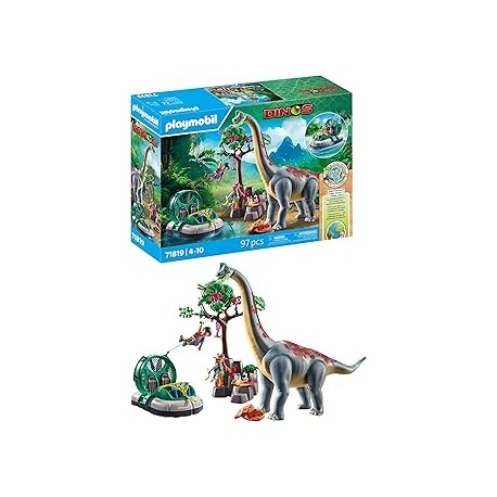 Braquiosaurio con aerodeslizador