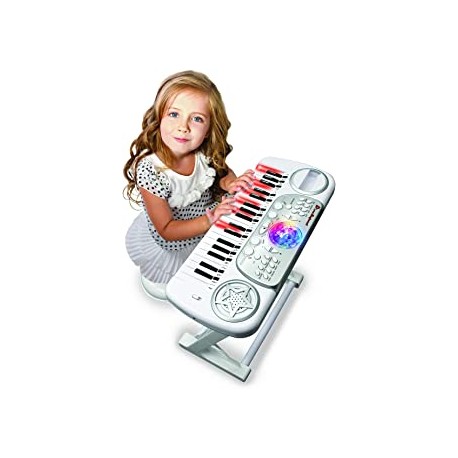 TECLADO ELECTRÓNICO DISCO CON TABURETE