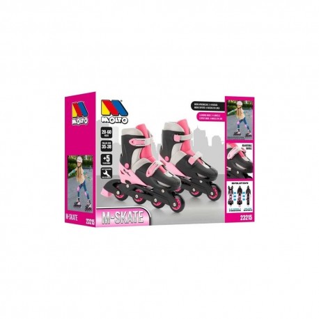 Patines 4 En Linea Rosa