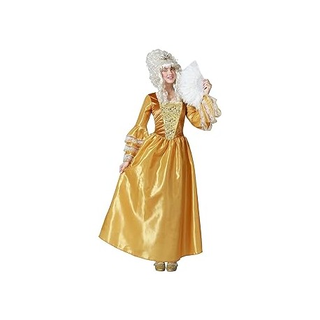 DISFRAZ CORTESANA DORADO XS-S