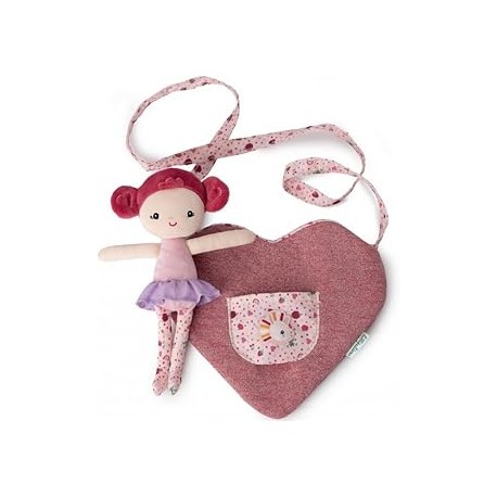 MUÑECA ALINE CON BOLSA EN FORMA DE CORAZÓN