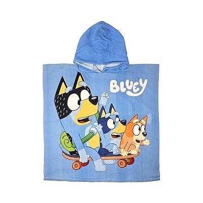 PONCHO PLAYA 55*110CM NIÑO BLUEY 029BLU