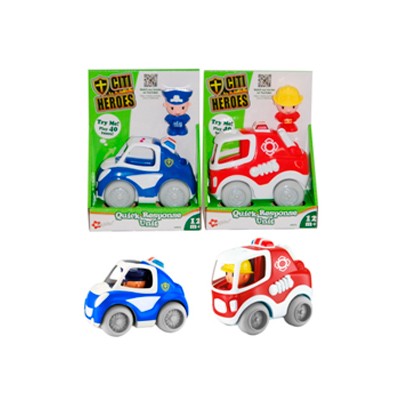 CAMIÓN BOMBEROS/POLICÍA CON FIGURA