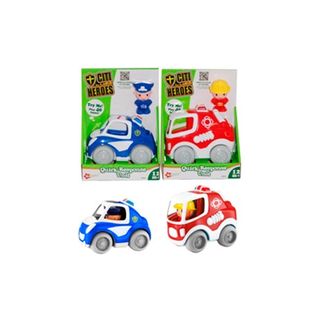 CAMIÓN BOMBEROS/POLICÍA CON FIGURA