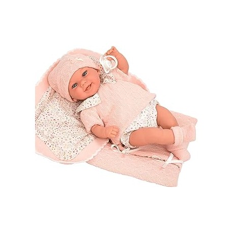 Elegance 35 Cm Babyto Rosa c/Manta (Muñeco de Peso
