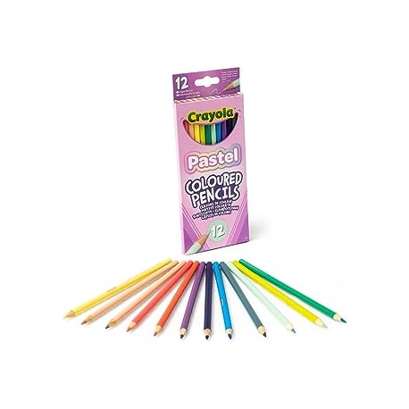 12 LAPICES DE COLORES PASTEL