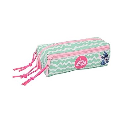 PORTATODO TRIPLE PEQ. C/GOMA ELAST. 20CM STITCH "ICE CREAM"