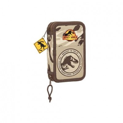 PLUMIER DOBLE PQÑO 28 PCS JURASSIC WORLD