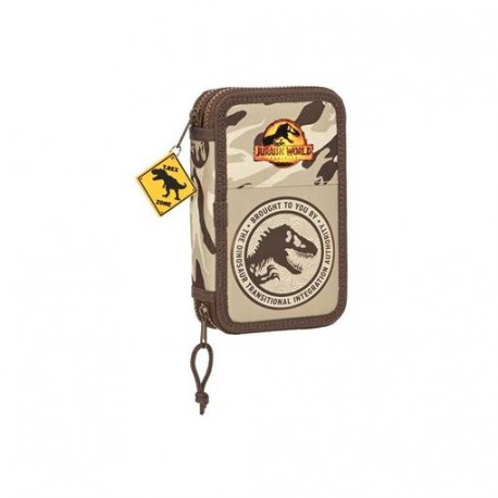 PLUMIER DOBLE PQÑO 28 PCS JURASSIC WORLD