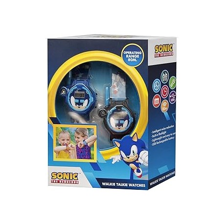 Reloj Walkie Talkie 2 En 1 Sonic (6x1)