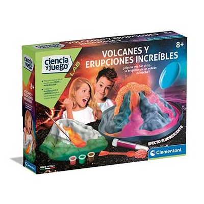 Volcán brillante en la Oscuridad