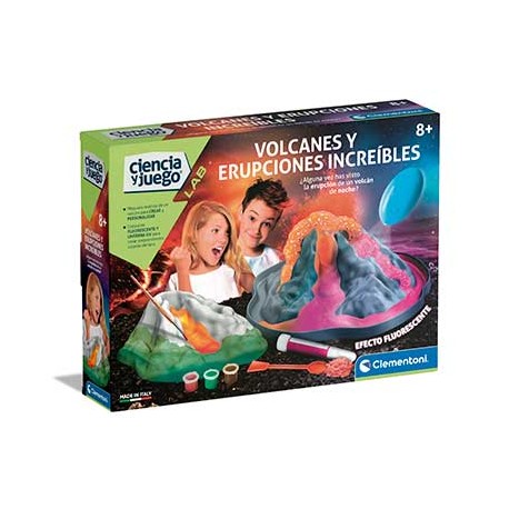 Volcán brillante en la Oscuridad