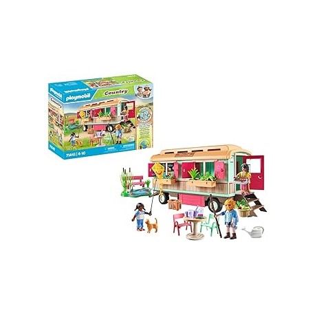 Café tren con huerto