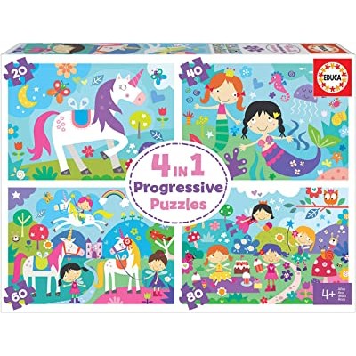 MUNDO DE FANTASÍA 20-40-60-80 "4 IN 1 PUZZL