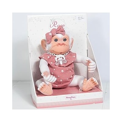 Mono Reborn Blanco Pelele Rosa