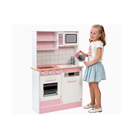 COCINA DE MADERA LACADA MEDIANA