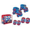 SET PATINES + PROTECCIONES SPIDERMAN