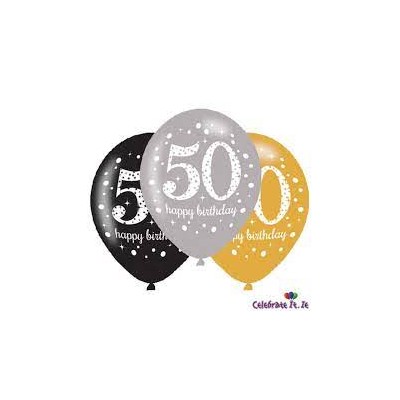 GLOBOS 27 CM UNIDAD GOLD 50