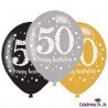 GLOBOS 27 CM UNIDAD GOLD 50