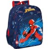 MOCHILA JUNIOR ADAPT.CARRO SPIDER-MAN NEON