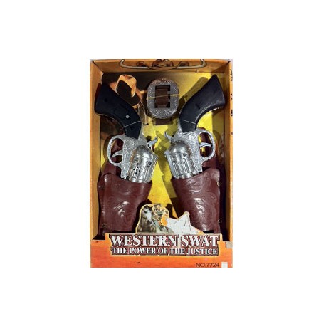 PACK 2 PISTOLERAS CON PISTOLAS