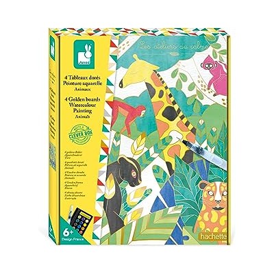 CUADROS DORADOS PINTURA ACUARELA ANIMALES