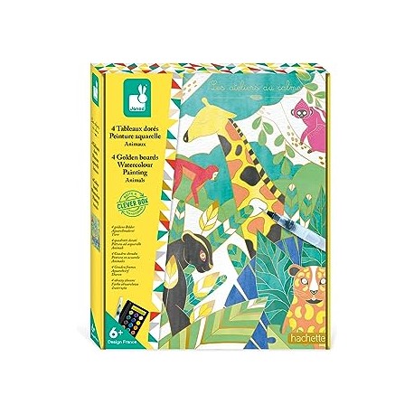 CUADROS DORADOS PINTURA ACUARELA ANIMALES