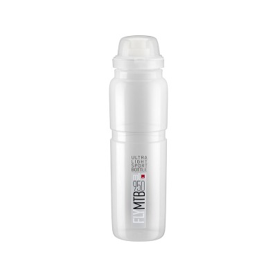 BIDON ELITE FLY MTB TRANSPARENTE LOGO GRIS 950 ml
