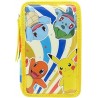 Pokemon Plumier 3 Pisos con Material Escolar