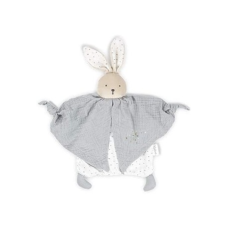 PETIT PAS - DOUDOU ALGODÓN ORGÁNICO CONEJO GRIS