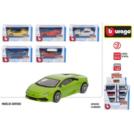 BURAGO STREET FIRE-COCHE METAL 1:43 MULTILICENCIA-24/S-DIS 2