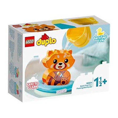 Diversión en el Baño: Panda Rojo Flotante