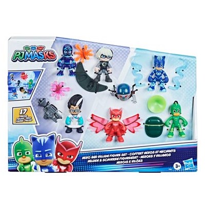 PJ MASK SET FIGURAS HÉROES Y VILLANOS