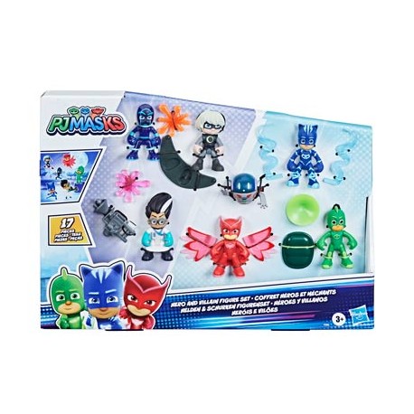 PJ MASK SET FIGURAS HÉROES Y VILLANOS