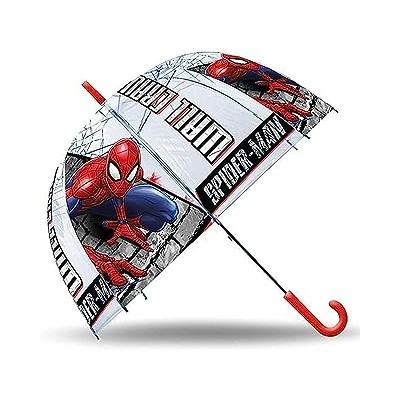 PARAGUAS TRANSPARENTE CAMPANA 46CM SPIDERMAN