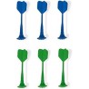 6 DARDOS MAGNETICOS (VERDE Y AZUL)