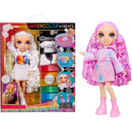 Rainbow High Muñeca WaterColor & Create - Ojos Mor