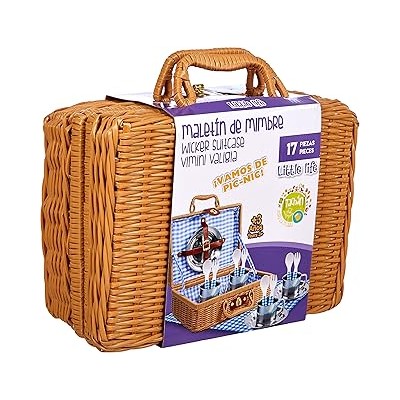 SET PICNIC VICHY EN CESTA DE MIMBRE 205117 TACHAN