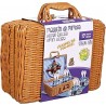 SET PICNIC VICHY EN CESTA DE MIMBRE 205117 TACHAN