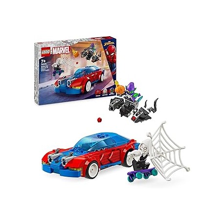 Coche de Carreras de Spider-Man y Duende Verde Ven
