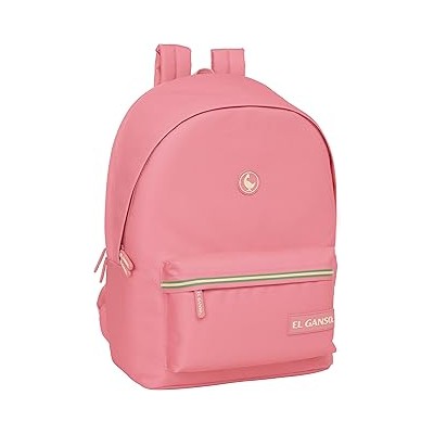 MOCHILA DOBLE PARA PORTATIL 15,6"+USB EL GANSO BASICS "MARSALA"