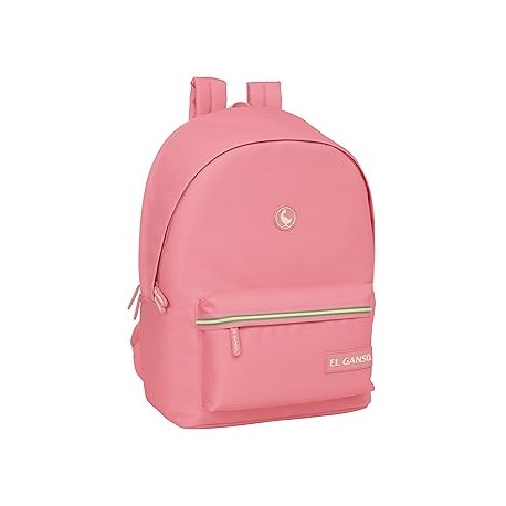 MOCHILA DOBLE PARA PORTATIL 15,6"+USB EL GANSO BASICS "MARSALA"