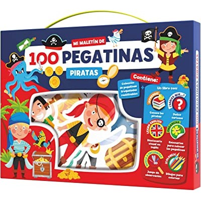MALETIN 100 PEGATINAS - PIRATAS