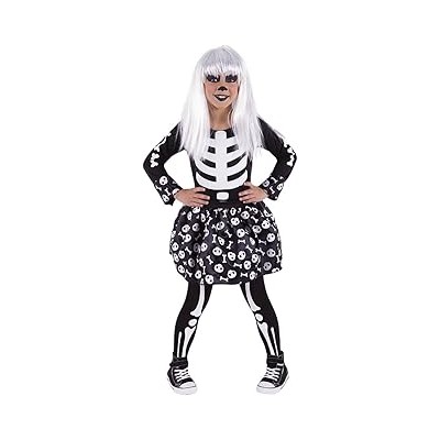 DISFRAZ SKELETITA GLOW IN DARK INF TALLA L