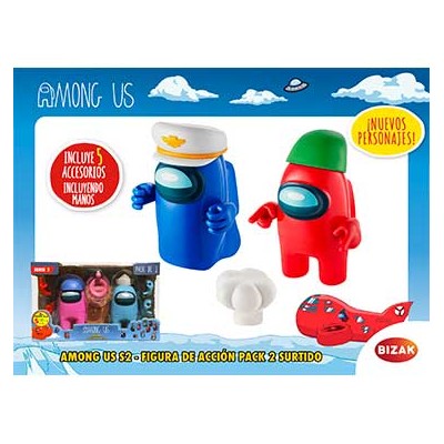 AMONG US S2 FIGURA DE ACCIÓN PACK 2 EN CAJA SDO.