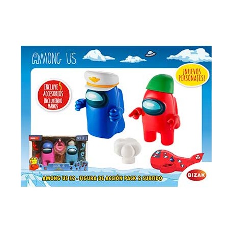 AMONG US S2 FIGURA DE ACCIÓN PACK 2 EN CAJA SDO.