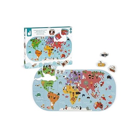 PUZLE DEL MUNDO DE BAÑO