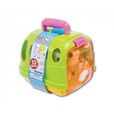 PORTA-MASCOTA CON MASCOTA Y ACCESORIOS