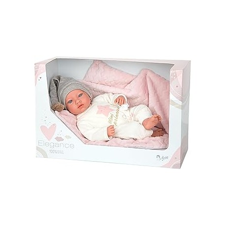 Elegance 40 Cm Aria Rosa c/Portabebe (Muñeco de Pe