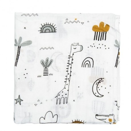 MUSELINA BAMBU 120X120 564 JUNGLA 380